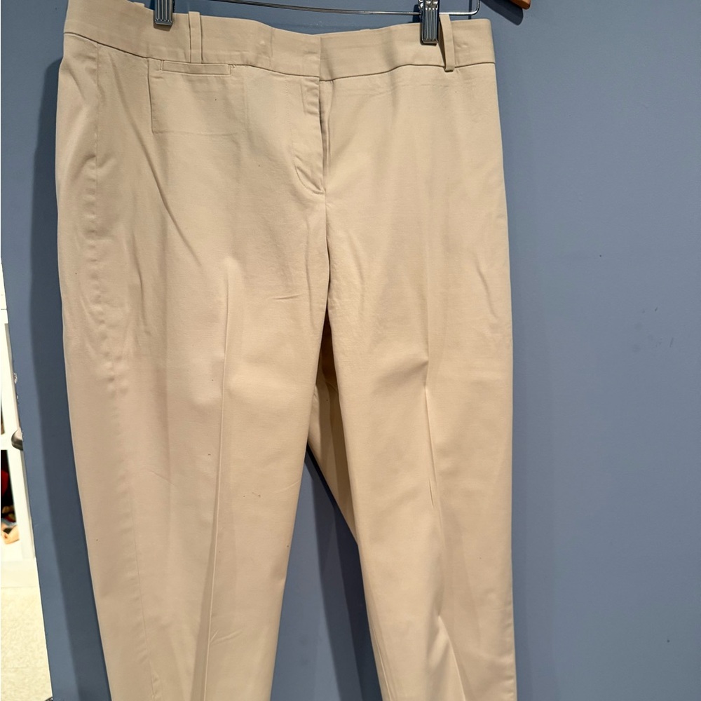 Talbots Curvy Cream Pants